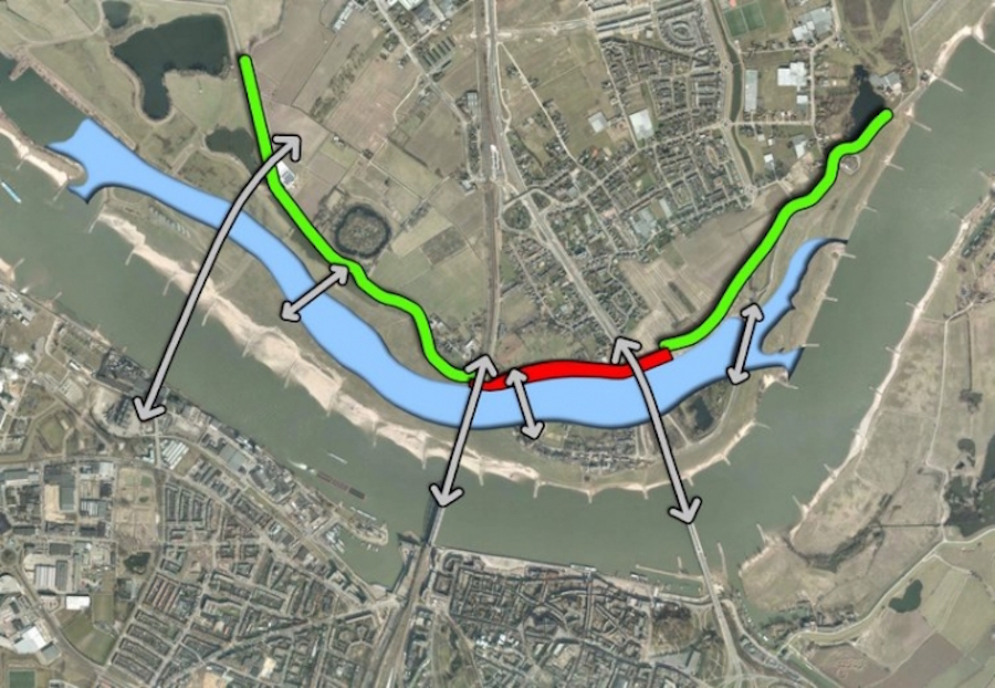Floodplain excavation plan for the River Waal, Netherlands (Jun, 2015)