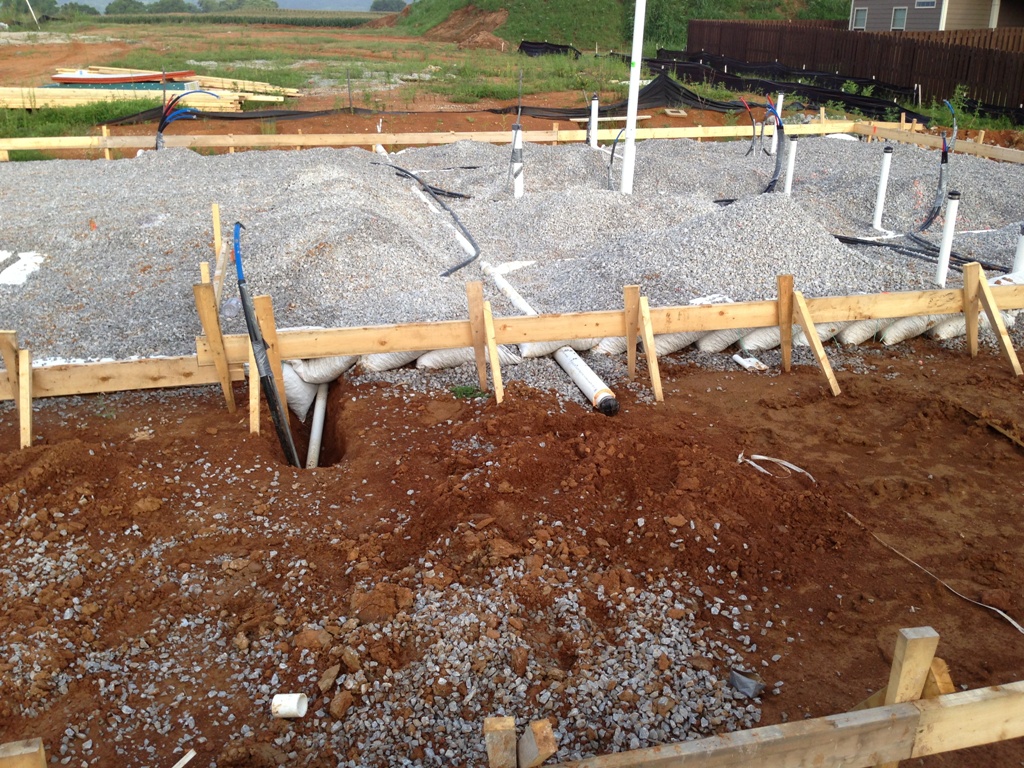 A slab foundation in Spring Hill Tn. Photo by Van Woody 